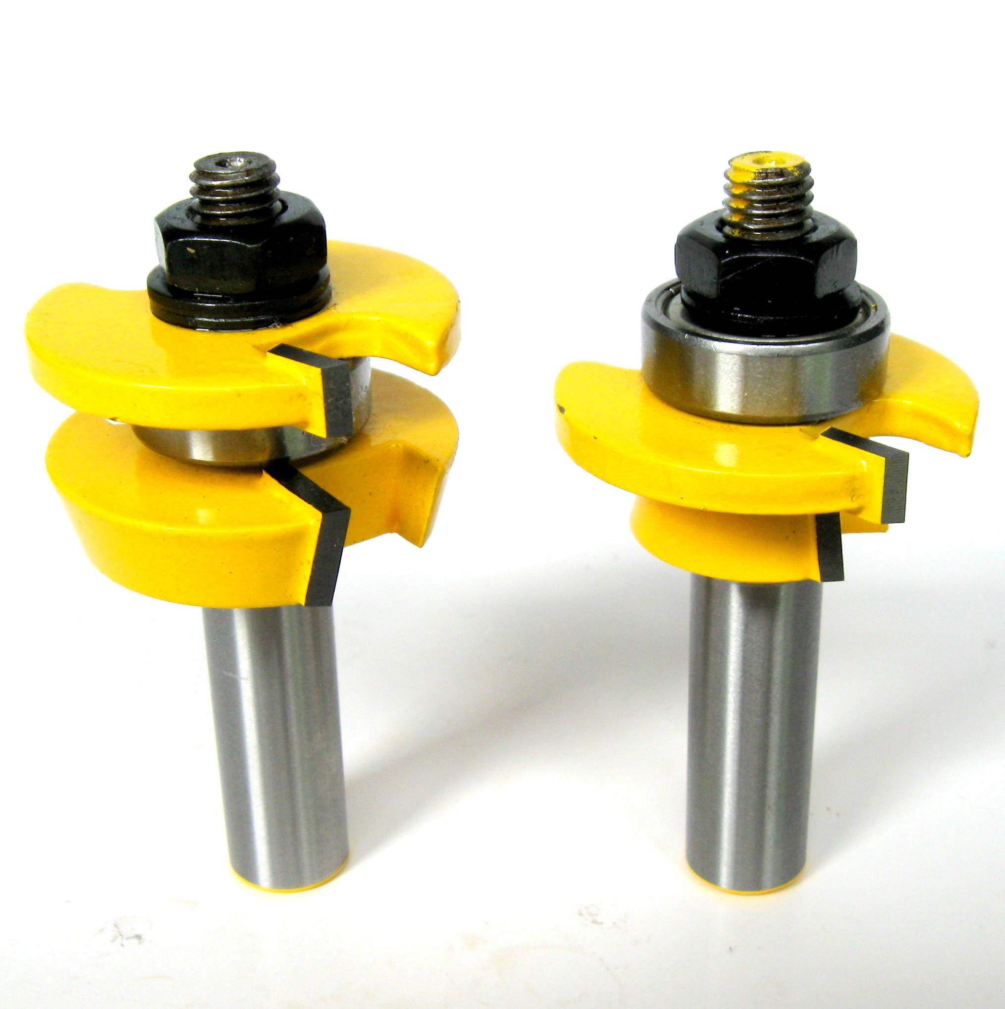 2pc 1/2" Shank shaker Bevel Rail and Stile Router Bit Set S eBay
